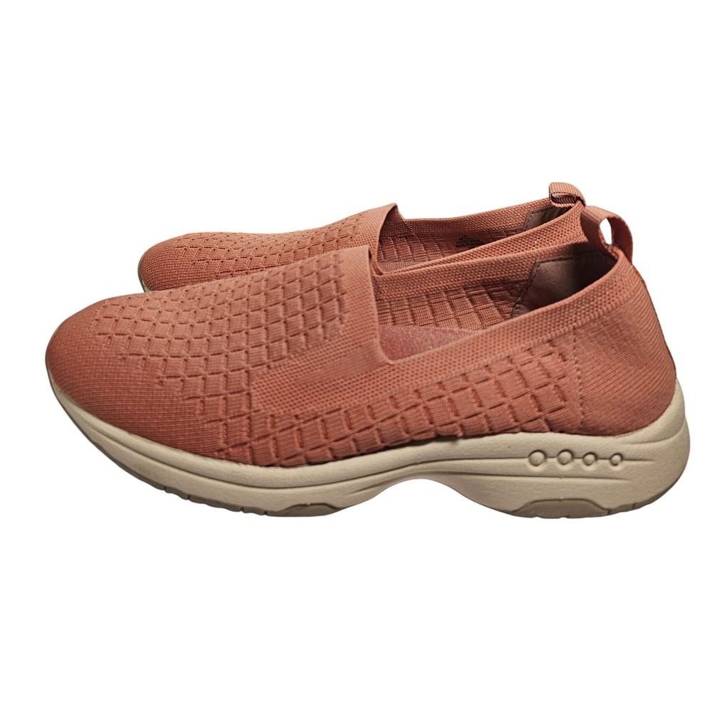Easy Spirit Traveltime Loafer Peach Women's Sz 7 Walk Knit Slip‎ On Shoes #332
